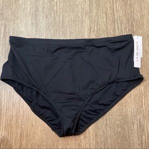 La Blanca Black Plus Size Hi- Rise Swim Bottom